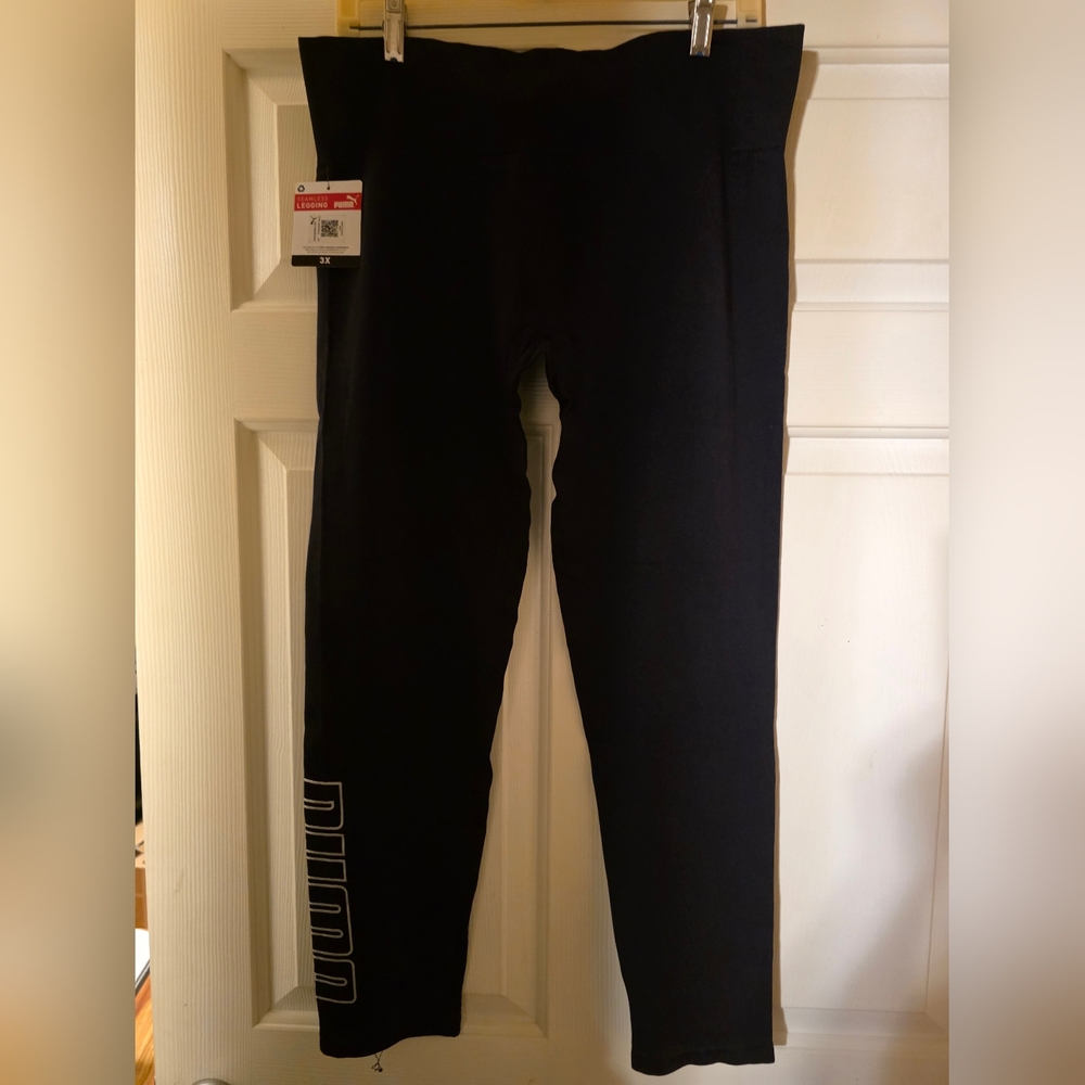 NEW W/TAGS WOMEN PUMA 3XL  BLACK DRYCELL COMFORT STRETCH SEAMLESS LEGGING PANTS